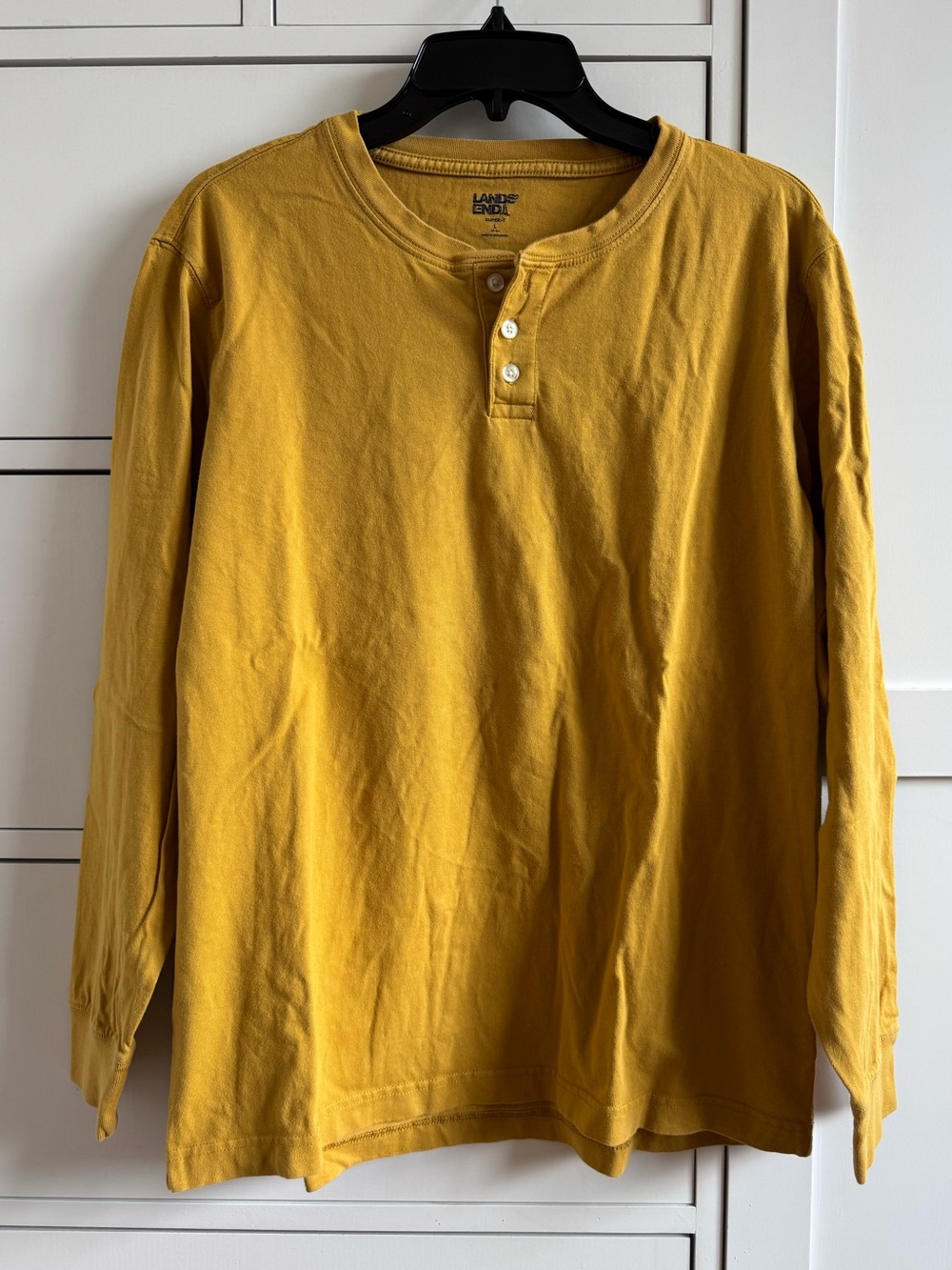 Land’s End Super-T Long Sleeve Henley Shirt